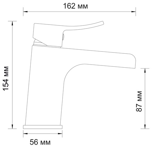 Смеситель WasserKRAFT ALLER 1069 для раковины  Смеситель WasserKRAFT ALLER 1069 для раковины