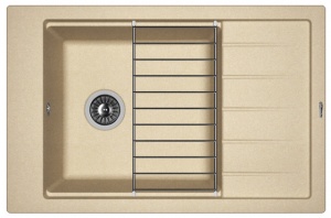 Мойка кухонная керамогранитная Florentina ЛИПСИ 780P 20.275.D0780.104 78*51 см. бежевый