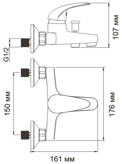 Смеситель WasserKRAFT ISEN 2601 для ванны и душа 