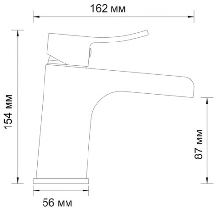 Смеситель WasserKRAFT ALLER 1069 для раковины 