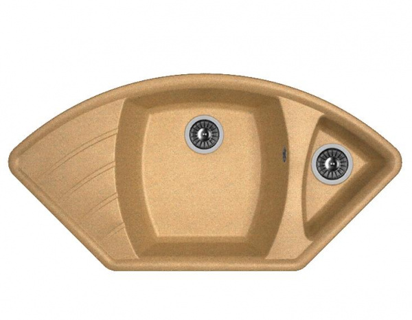 Мойка кухонная из литьевого мрамора Dr. Gans ГАБИ 25.050.E1015.406 101,5*51 см. терракота
