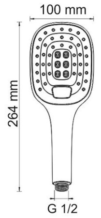 Лейка душевая WasserKRAFT  A062  