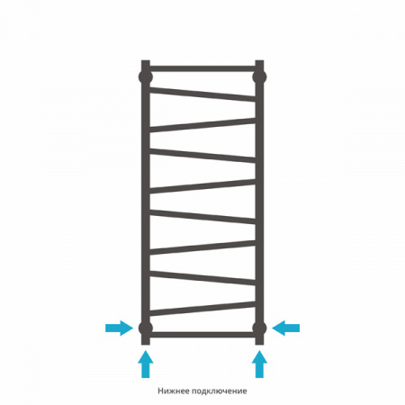Полотенцесушитель водяной Сунержа СИРОККО 00-0253-8050 800х500 