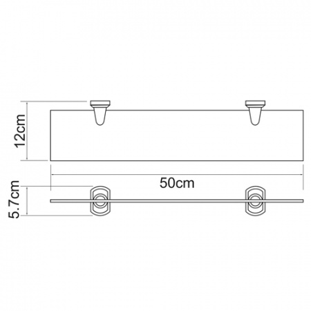 Полка WasserKRAFT ODER K-3024  