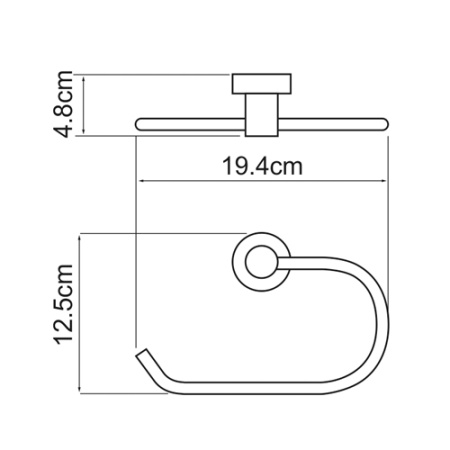 Полотенцедержатель WasserKRAFT DONAU K-9460  