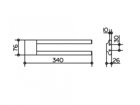 Полотенцедержатель Keuco EDITION 400 11519010000  