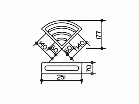 Полка угловая Keuco ELEGANCE 11657 010001  