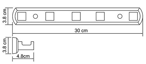 Крючок пятерной WasserKRAFT LIPPE K-6575   Крючок пятерной WasserKRAFT LIPPE K-6575