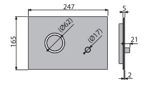 Клавиша для инсталляции Alcaplast  STING  