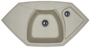 Мойка кухонная керамогранитная Florentina САРДИНИЯ 20.150.D0980.305 97,5*51 см. грей