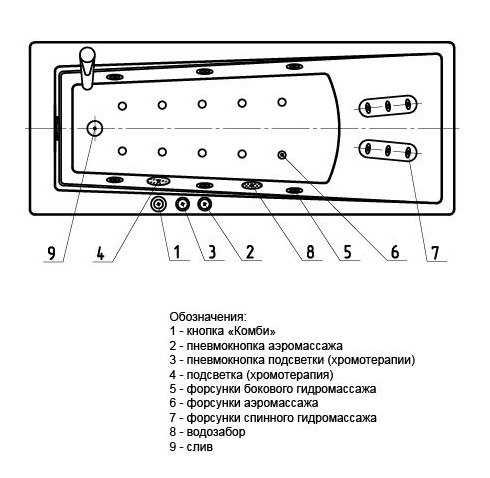 Ванна акриловая Aquatek ЛИБРА  170x70 см. 