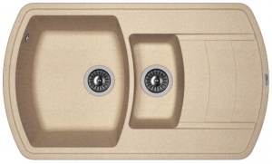 Мойка кухонная керамогранитная Florentina НИРЕ 760 20.205.D0860.107 86*51 см. песочный