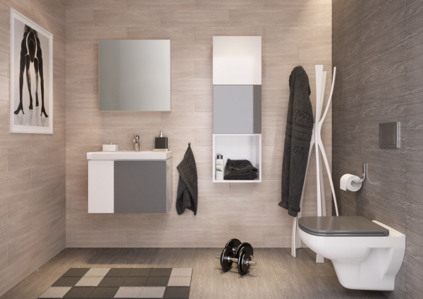 Раковина Cersanit COLOUR S-UM-COL60/1-w 60  Раковина Cersanit COLOUR S-UM-COL60/1-w 60