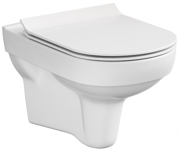 Унитаз навесной Cersanit CITY NEW CLEAN ON S-MZ-CITY-COn-S-DL-w безободковый 