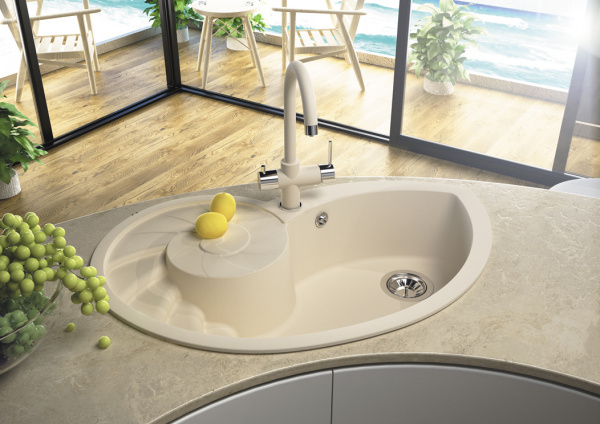 Мойка кухонная керамогранитная Florentina НАУТИЛУС 20.350.E0820.302 82*52 см. антрацит