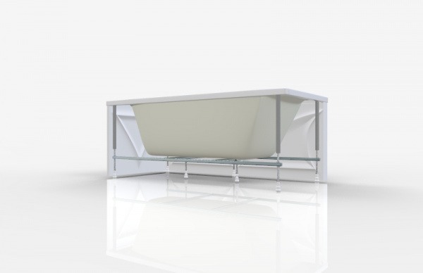 Ванна акриловая 1Marka ELEGANCE 01эл1270 120x70 см. 